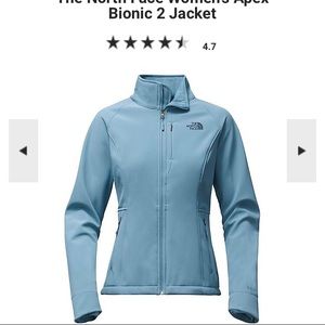 North face women’s bionic apex jacket
